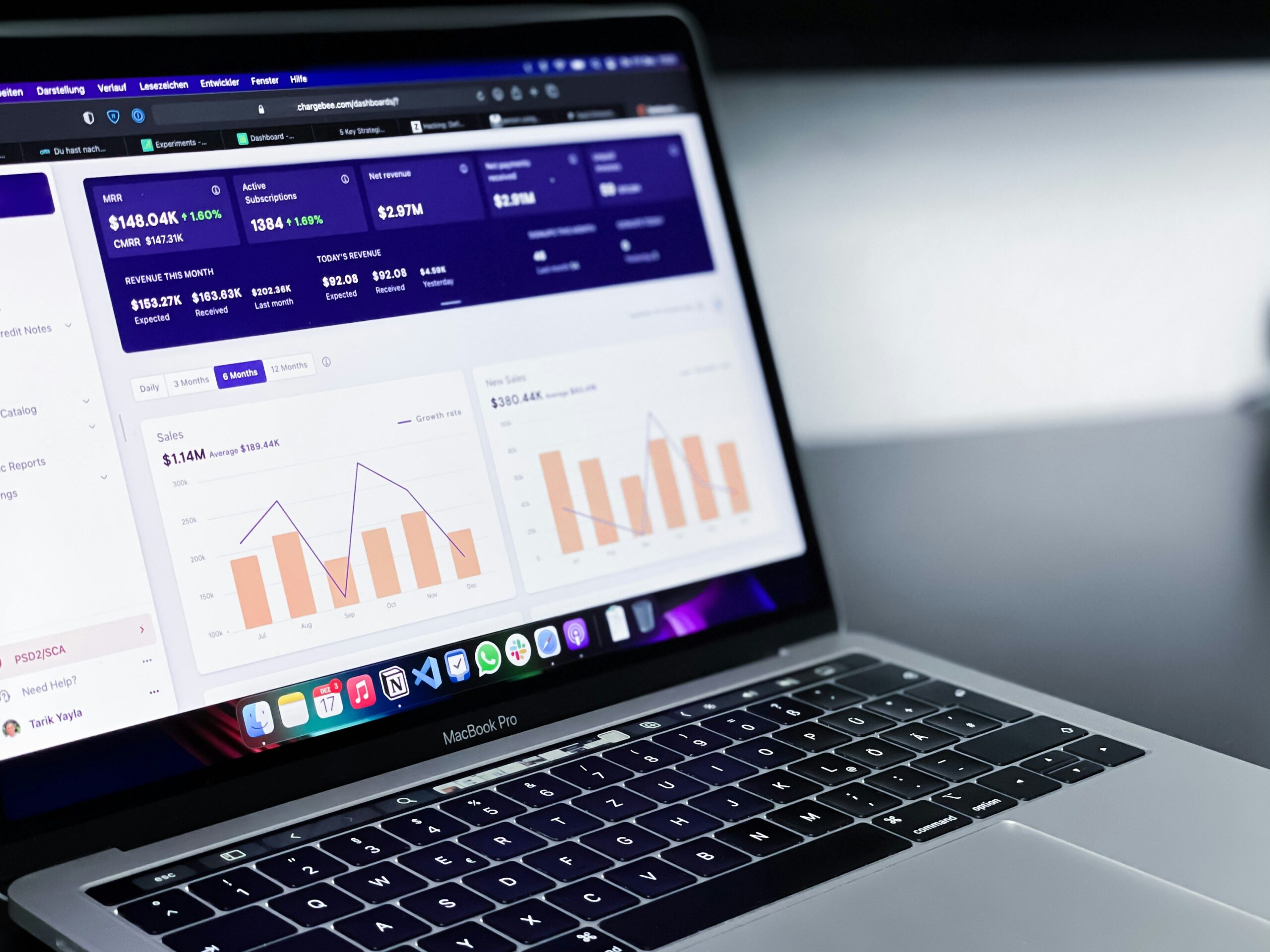 Real estate fund manager comparing accounting software options on laptop